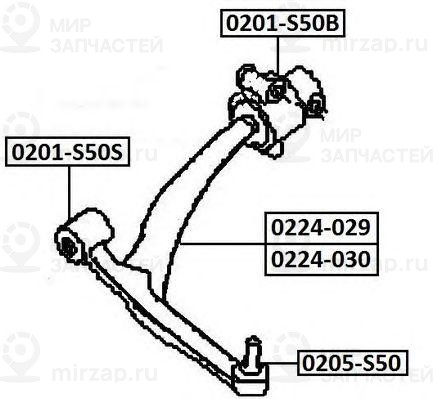 Запчасть ASVA 0224029