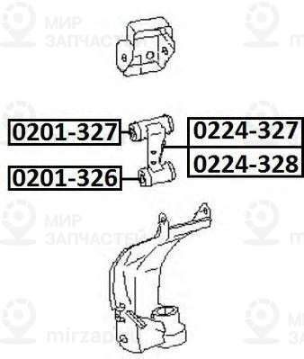 Рычаг независимой подвески колеса ASVA 0224327