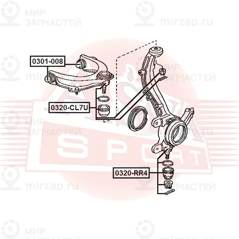 Запчасть ASVA 0320RR4