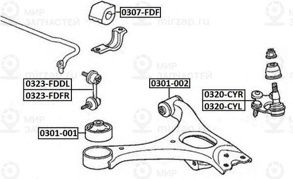 Запчасть ASVA 0323FDFR