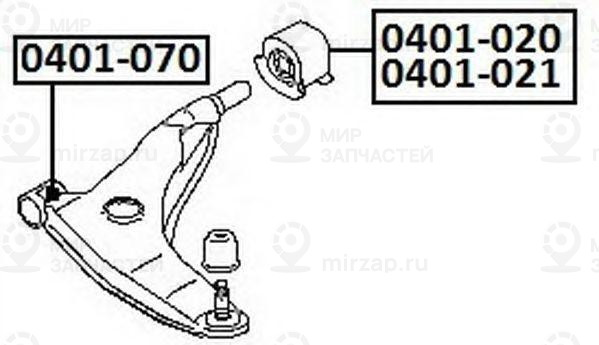 Запчасть ASVA 0401020