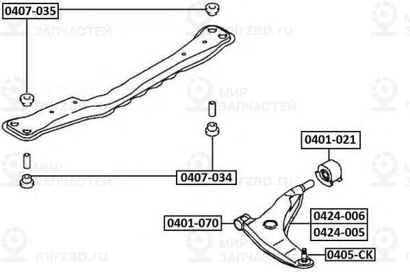 Запчасть ASVA 0424006