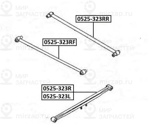 Рычаг независимой подвески колеса ASVA 0525323RR