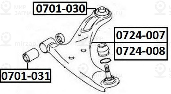 Запчасть ASVA 0724007