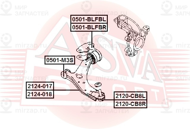 Запчасть ASVA 2120CB8L