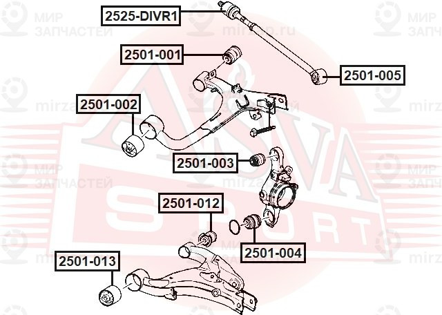 Запчасть ASVA 2525DIVR1