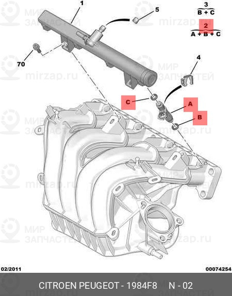 Запчасть PSA 1984F8