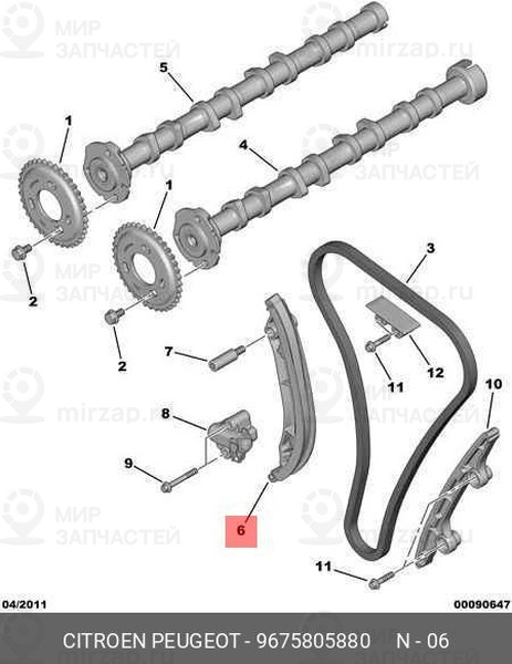 Запчасть PSA 9675805880