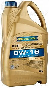 RAVENOL EFE Extra Fuel Economy 0W-16 4 л. RAVENOL 111110300401999