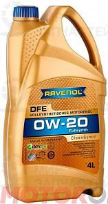 RAVENOL DFE 0W-20 4 л. RAVENOL 111110900401999