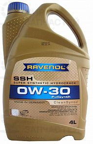 RAVENOL Super Synthetic Hydrocrack SSH 0W-30 4 л. RAVENOL 111113800401999