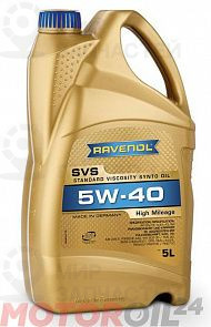 RAVENOL SVS Standard Viscosity Synto Oil 5W-40 5 л. RAVENOL 111510000501999
