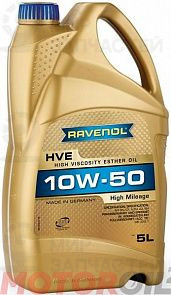 RAVENOL HVE High Viscosity Ester Oil 10W-50 5 л. RAVENOL 111510100501999