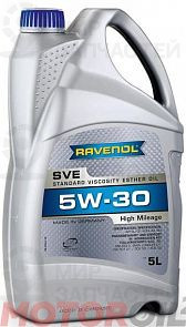 RAVENOL SVE Standard Viscosity Ester Oil 5W-30 5 л. RAVENOL 111610100501999