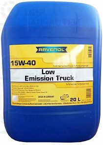 RAVENOL Low Emission Truck 15W-40 20 л. RAVENOL 112310002001999