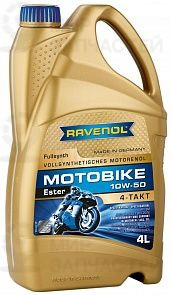 RAVENOL Motobike 4-T Ester 10W-50 4 л. RAVENOL 117110300401999