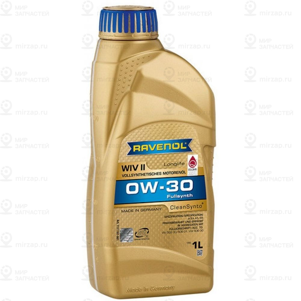 Моторное Масло Ravenol Wiv Ii Sae 0W-30 ( 1Л) New RAVENOL 4014835718418