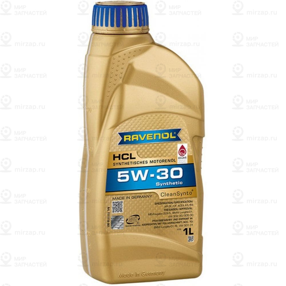 Моторное Масло Ravenol Hcl Sae 5W-30 ( 1Л) New RAVENOL 4014835722910