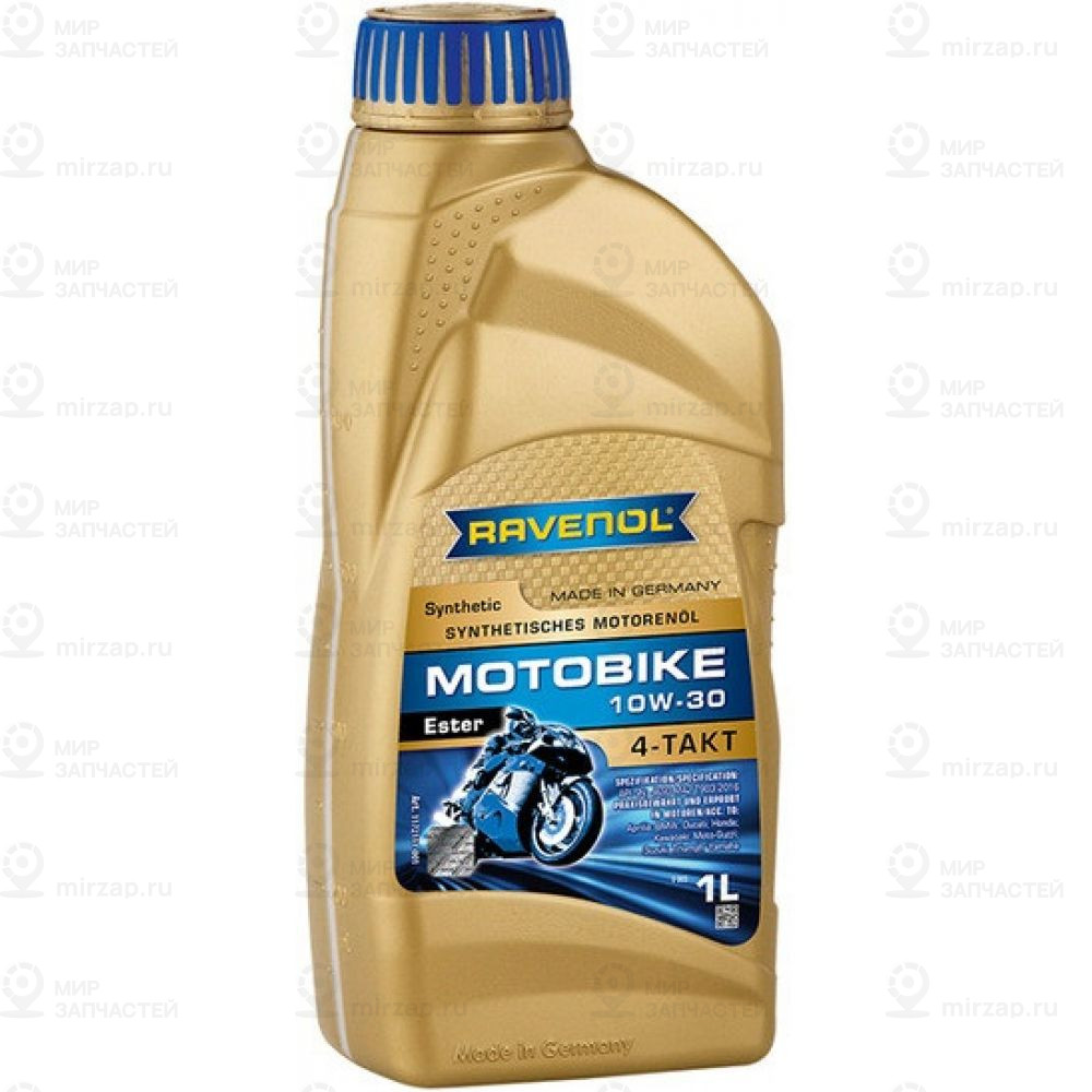 Моторное Масло Ravenol Motobike 4-T Ester Sae 10W-30 (1Л) New
 RAVENOL 4014835731011