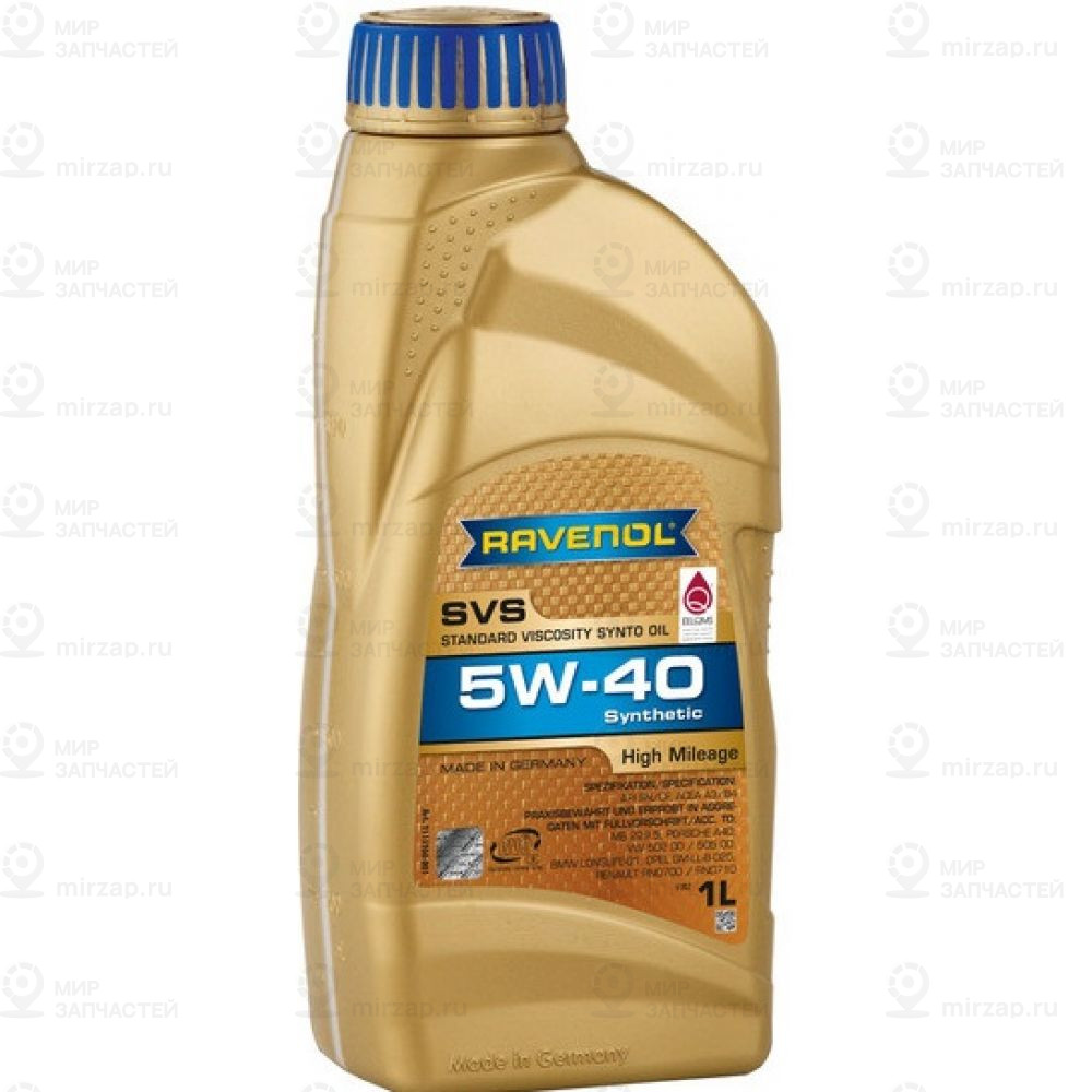 Моторное Масло Ravenol Svs Standard Viscosity Synto Oil Sae 5W-40 ( 1Л RAVENOL 4014835802827
