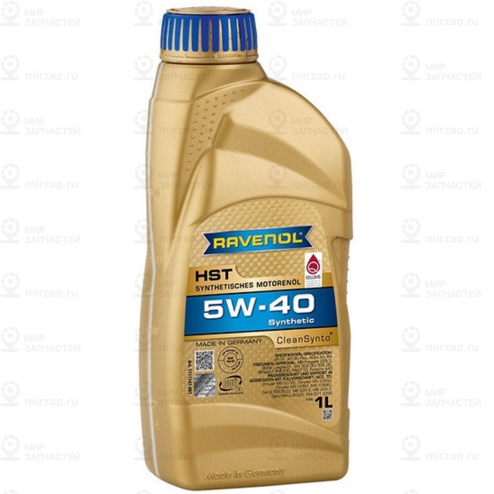 Моторное Масло Ravenol Hst Sae 5W-40 (1Л) RAVENOL 4014835856523