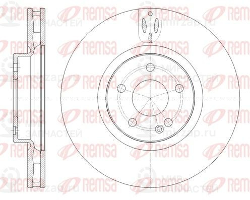Тормозной диск REMSA 6165710