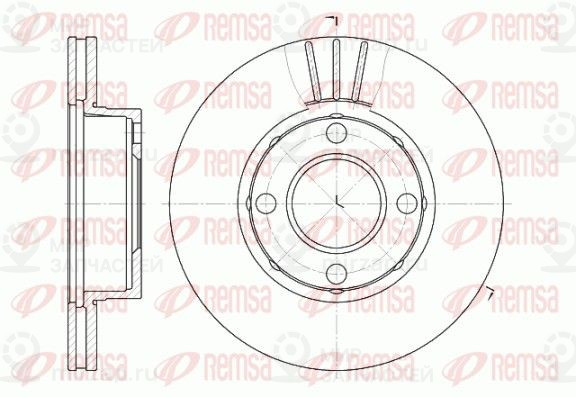 Тормозной диск REMSA 617710