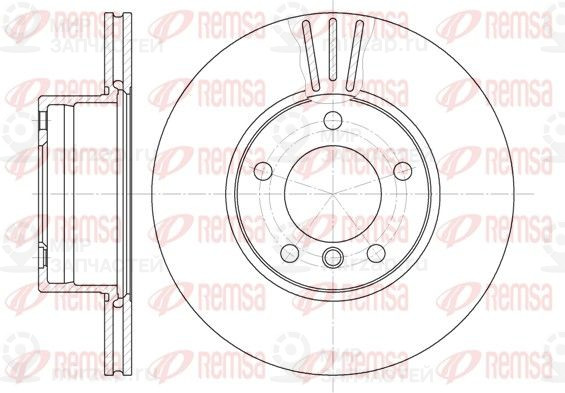 Тормозной диск REMSA 651410