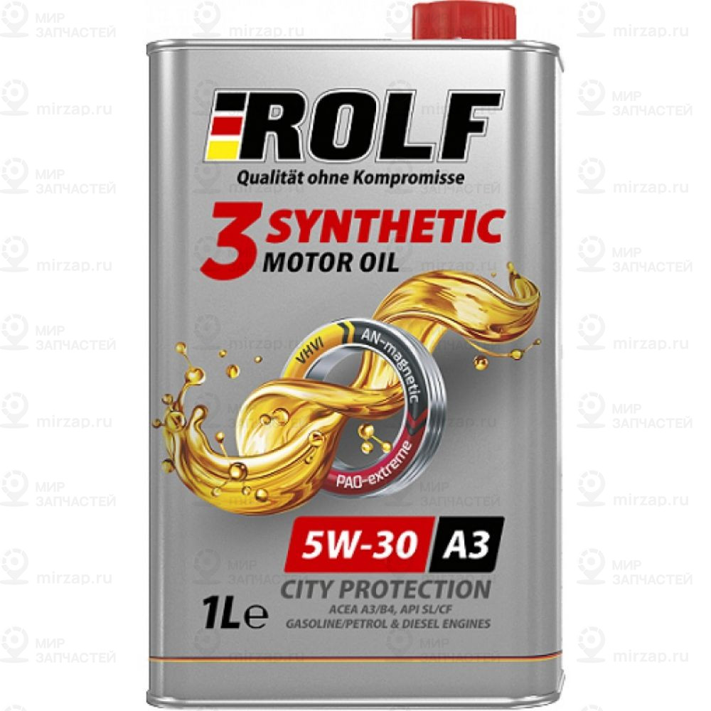 Масло Моторное 3-Synthetic 5W-30 Acea A3/B4 1Л ROLF 322550