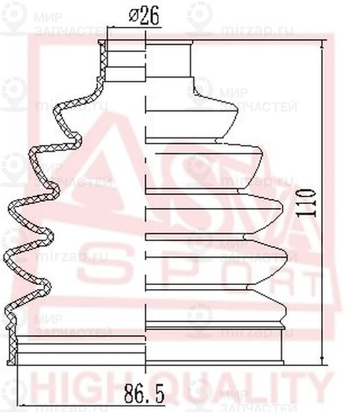 Запчасть ASVA ASBTNF