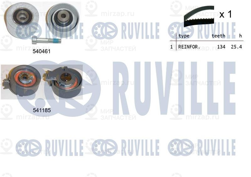 Комплект ремня ГРМ RUVILLE 550120