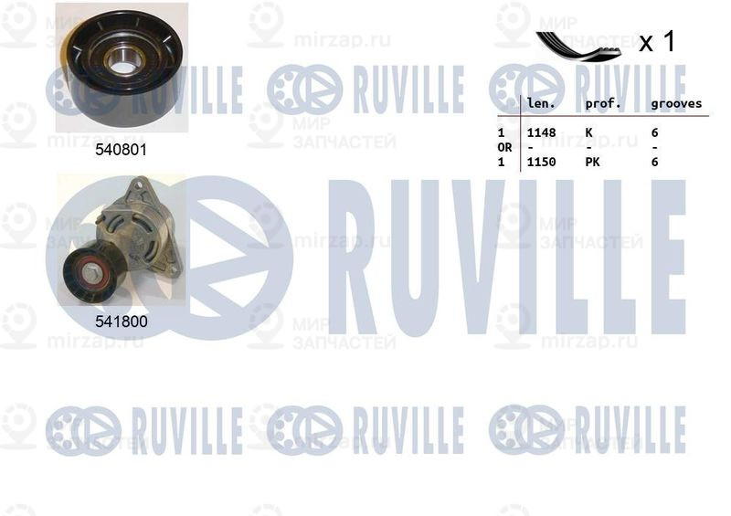 Запчасть RUVILLE 570132