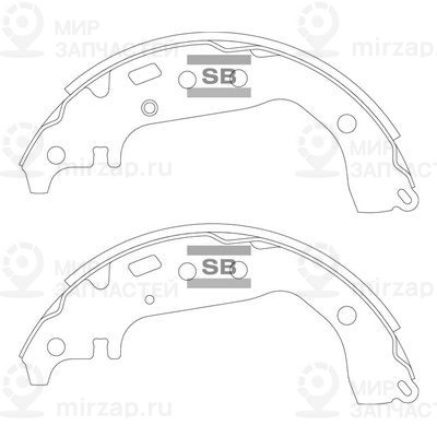 Комплект тормозных колодок SANGSIN SA219