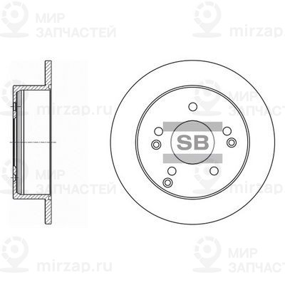 Тормозной диск SANGSIN SD1006