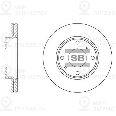 Тормозной диск SANGSIN SD1016