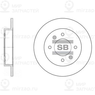 Тормозной диск SANGSIN SD1017
