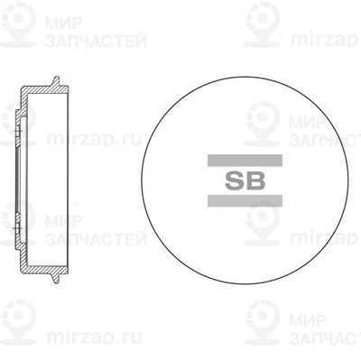 Тормозной барабан SANGSIN SD1018