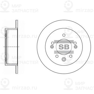 Тормозной диск SANGSIN SD1020