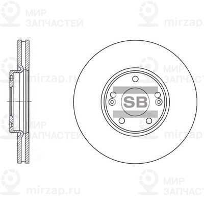 Тормозной диск SANGSIN SD1023