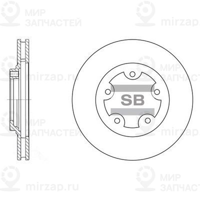 Тормозной диск SANGSIN SD1029