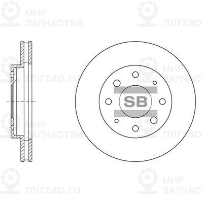 Тормозной диск SANGSIN SD1041