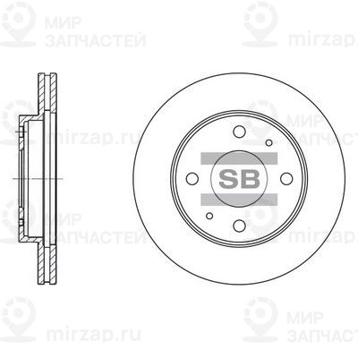 Тормозной диск SANGSIN SD1042