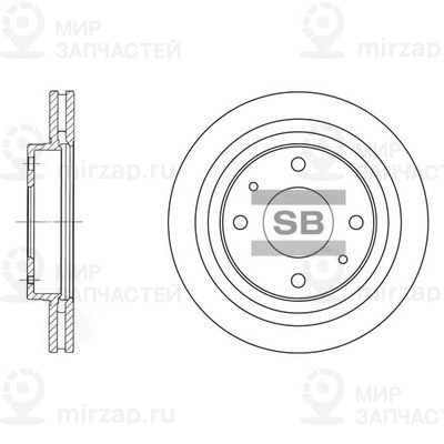 Тормозной диск SANGSIN SD1045