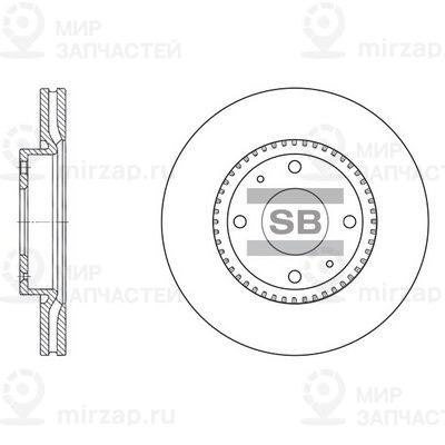 Тормозной диск SANGSIN SD1046