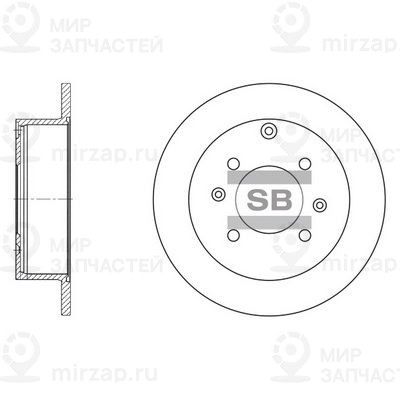 Тормозной диск SANGSIN SD1047