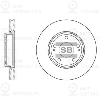 Тормозной диск SANGSIN SD1048