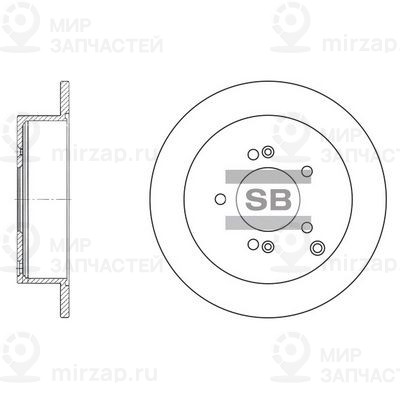 Тормозной диск SANGSIN SD1052