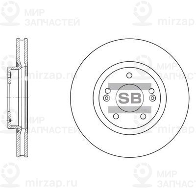 Тормозной диск SANGSIN SD1055