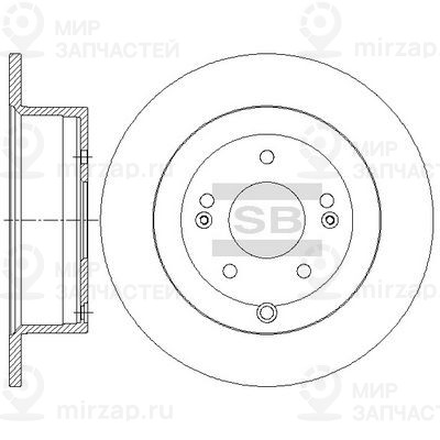 Тормозной диск SANGSIN SD1082