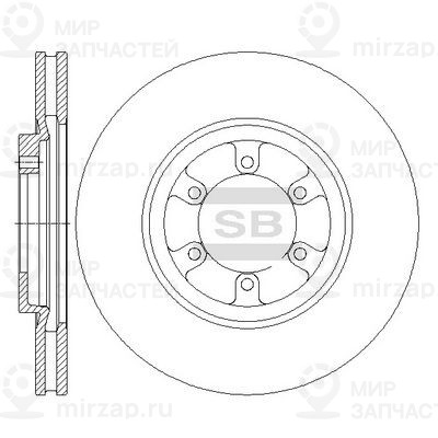 Тормозной диск SANGSIN SD1088